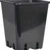 Plastkruka Nelson Garden Fyrkantig Svart 20x20x23cm