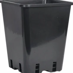 Plastkruka Nelson Garden Fyrkantig Svart 20x20x23cm