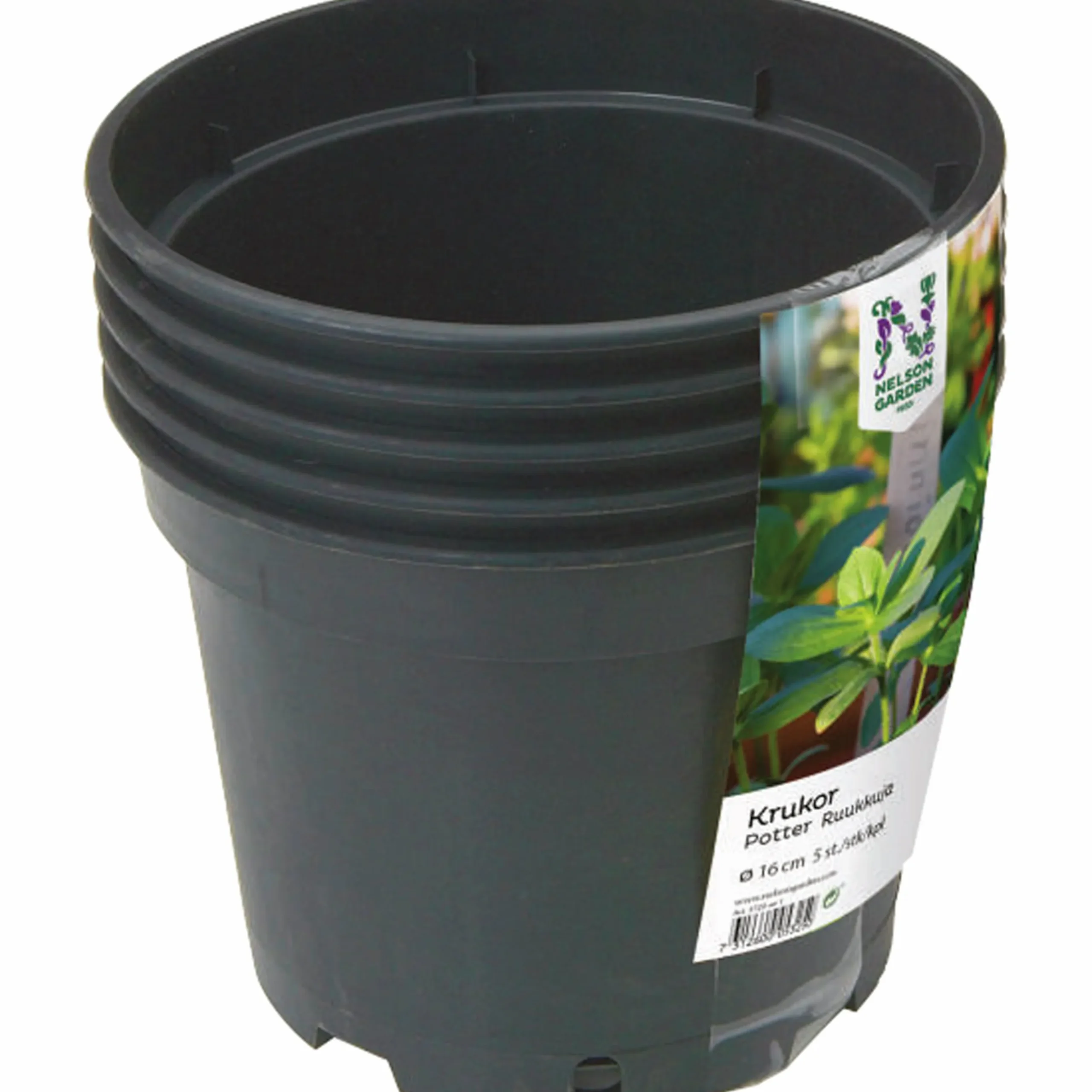 Plastkruka Nelson Garden Rund Ø17cm 5-p