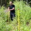 Plastspets Kebastolpen för rågångsstolpe Blå 20-p