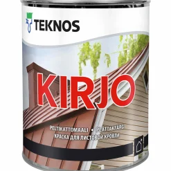 Plåttakfärg Teknos Kirjo Svart 1L