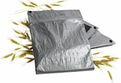 Presenning Granngården Silver/Svart 200g/m² 3,5x7,5m