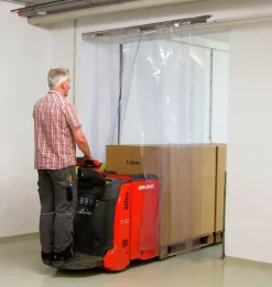 PVC-ridå Kerbl transparent 200x3mm 25m