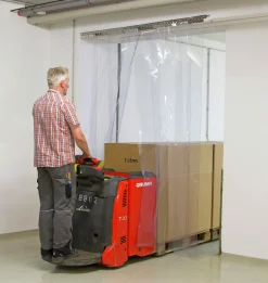 PVC-ridå Kerbl transparent 300x3mm 25m