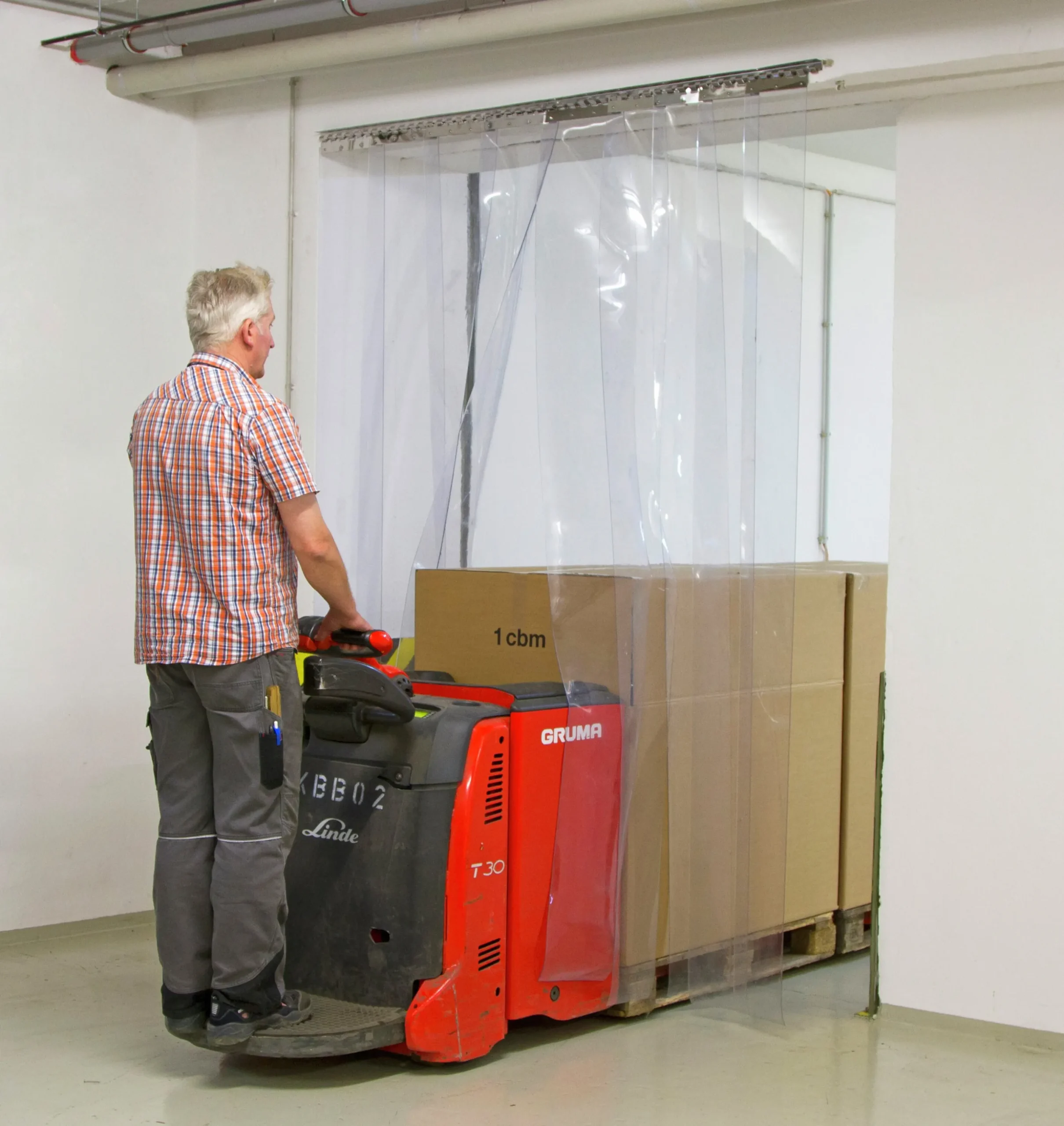 PVC-ridå Kerbl transparent 300x3mm 25m
