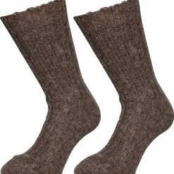 Raggsockor G1880 Mörk Brunmelerad 40/45