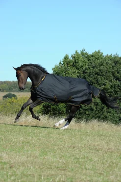 Regntäcke Bucas Irish Turnout Light 1200D 50g Svart