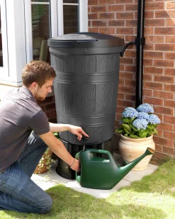 Regntunna Greenline inkl lock och kran 200L