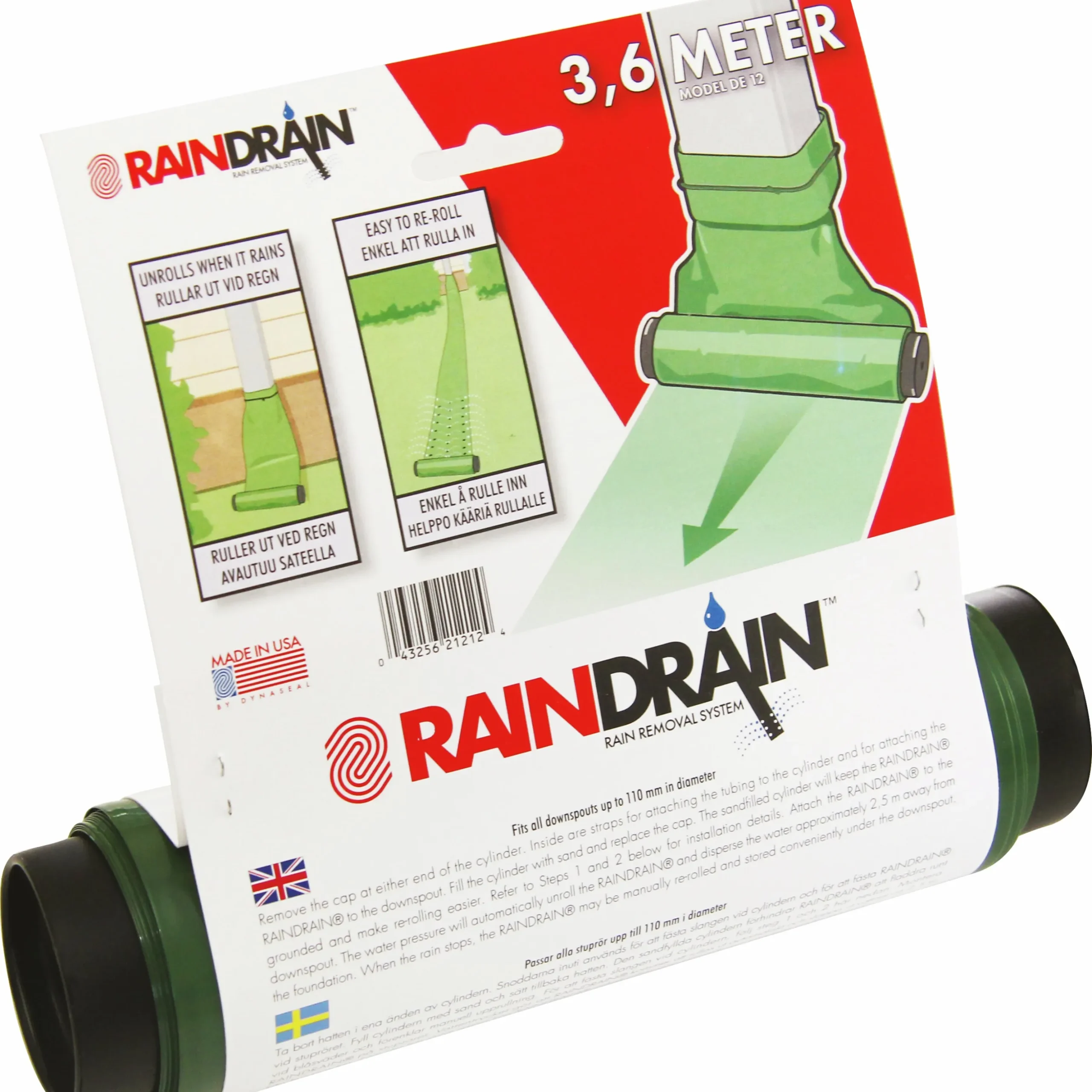 Regnvattenspridare Rain Drain 3,6m