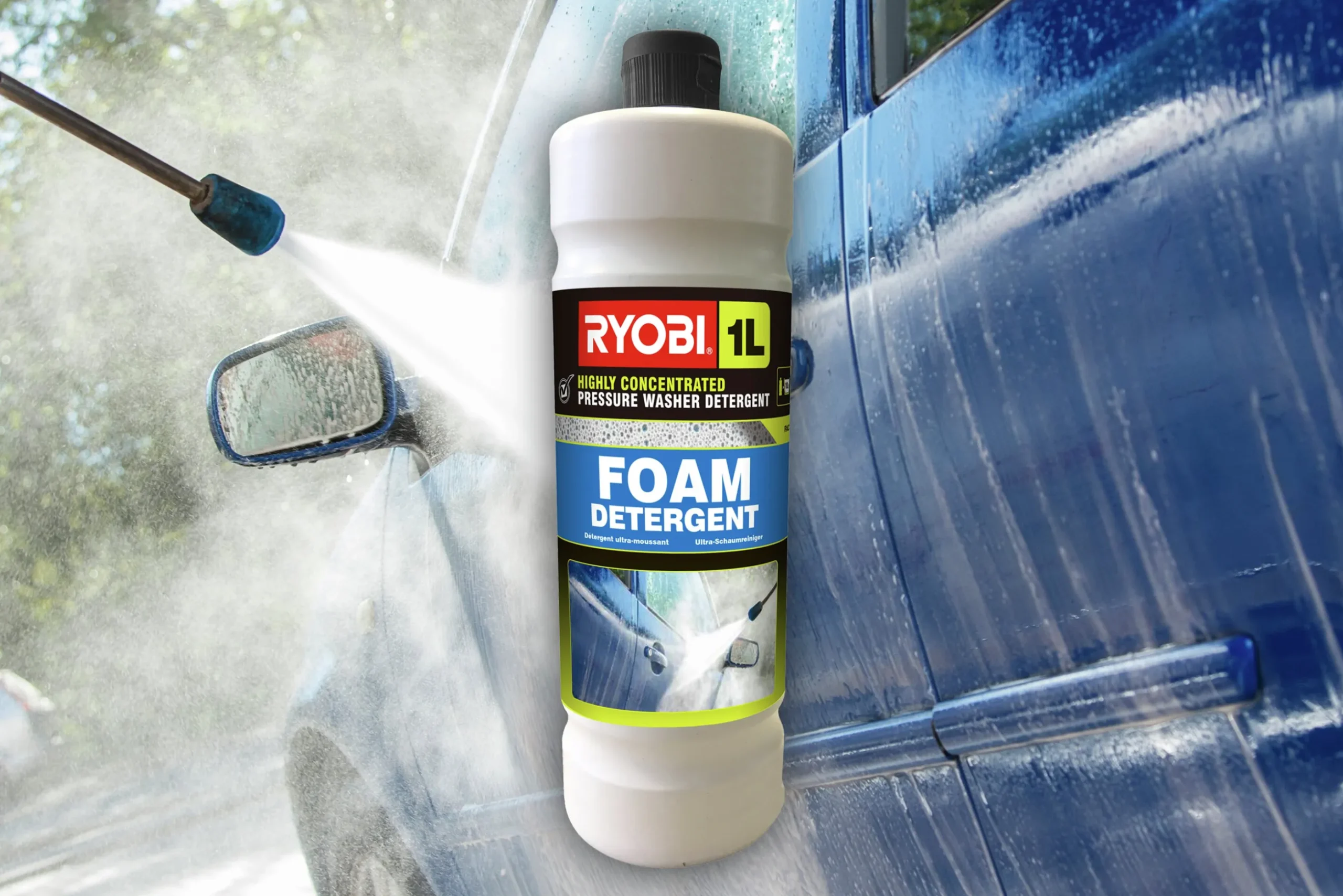 Rengöringsmedel Ryobi Ultra Foam Skumtvätt Fordon RAC732 1L