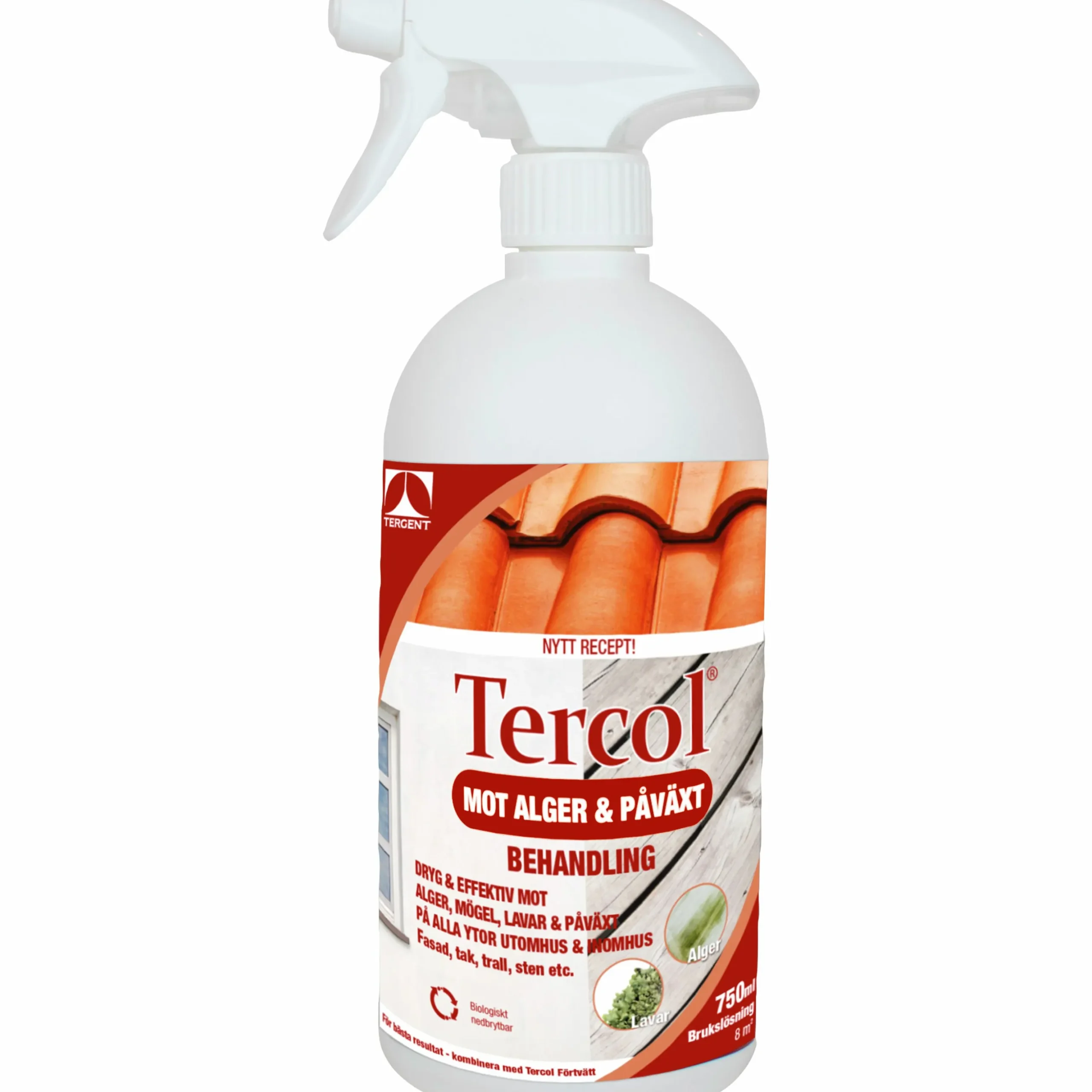 Rengöringsmedel Tercol Mot Alger & Påväxt Bruksfärdig Spray 750ml