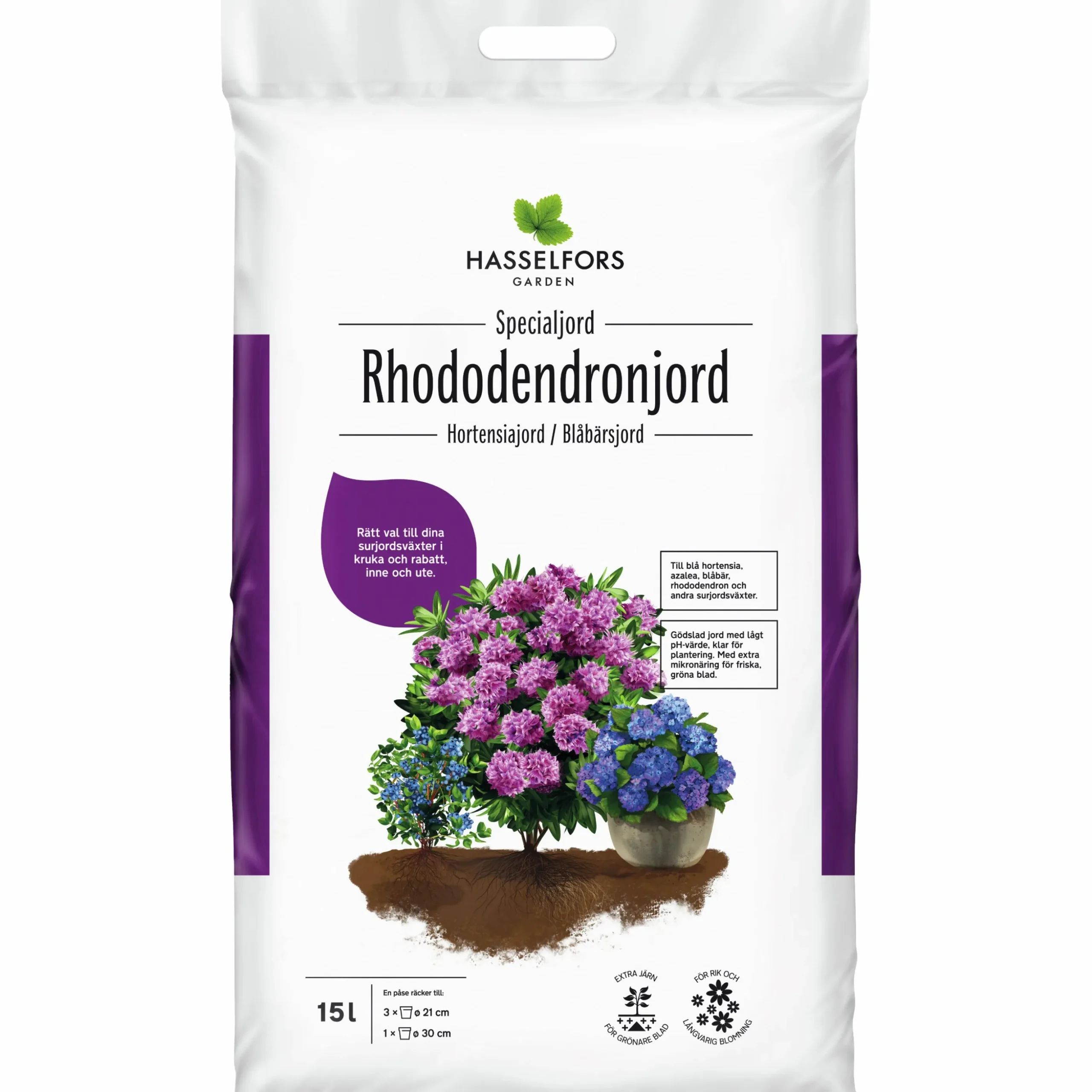 Rhododendronjord Hasselfors 15L