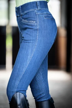Ridbyxa Mountain Horse Helskodd Dream Denim Breeches Marin