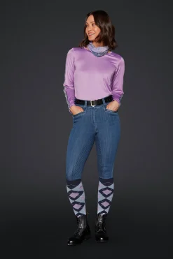 Ridbyxa Mountain Horse Helskodd Dream Denim Breeches Marin