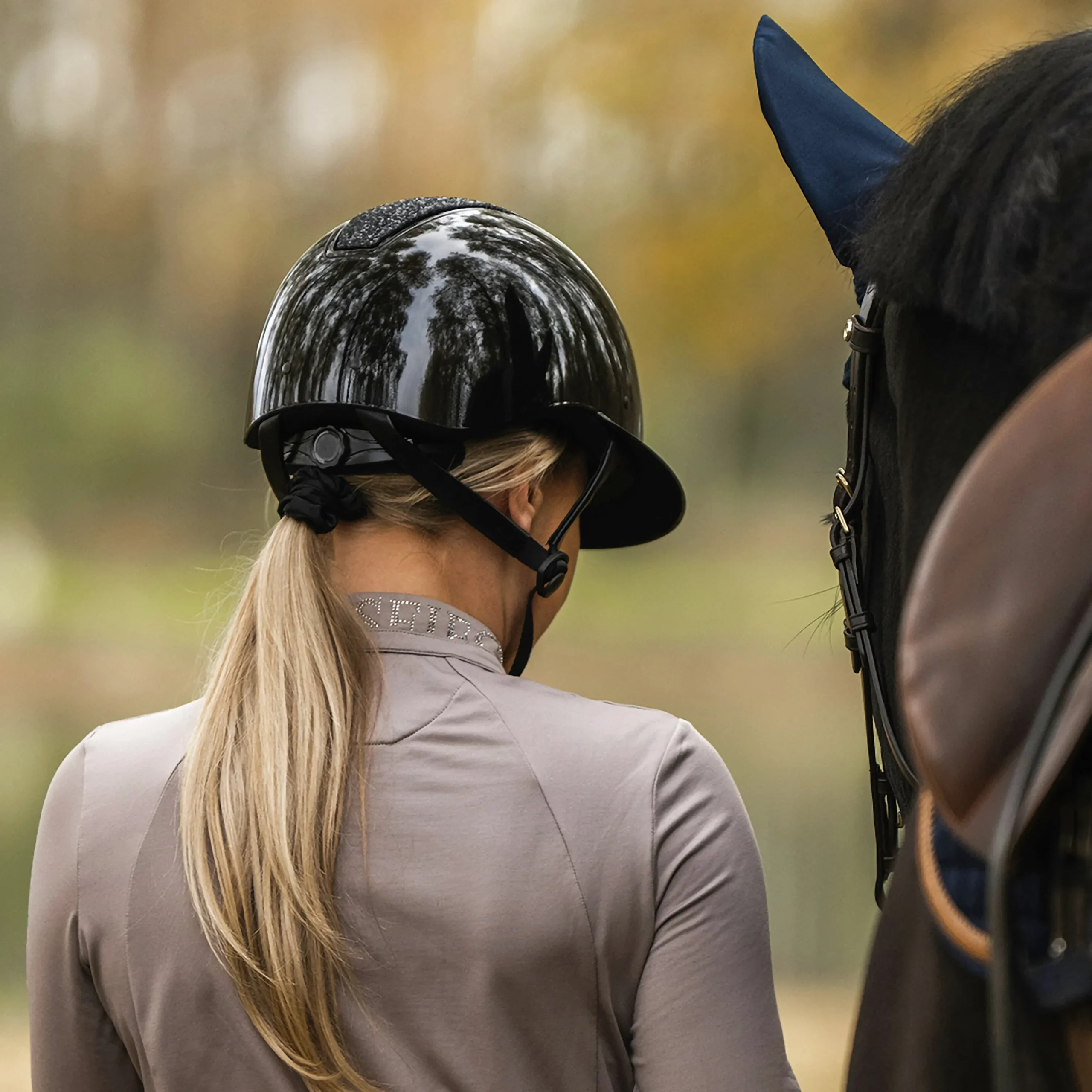 Ridhjälm Hansbo Sport Mips Vision Glitter Svart