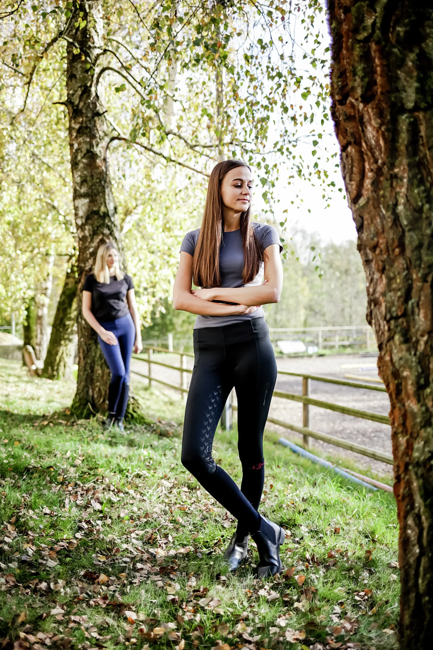 Ridtights Covalliero Equona Helskodd Junior Svart