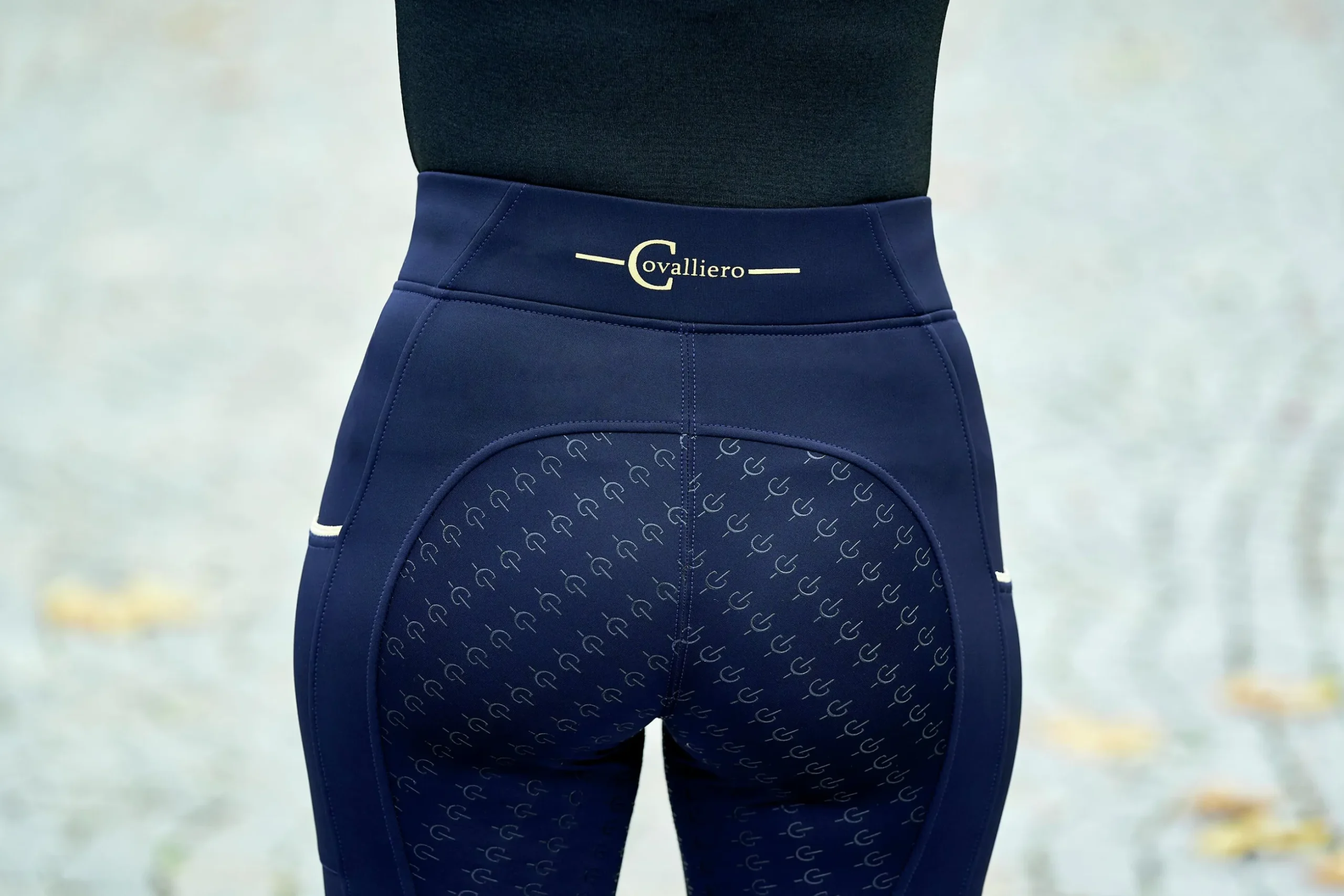 Ridtights Covalliero Helskodd Junior Marin