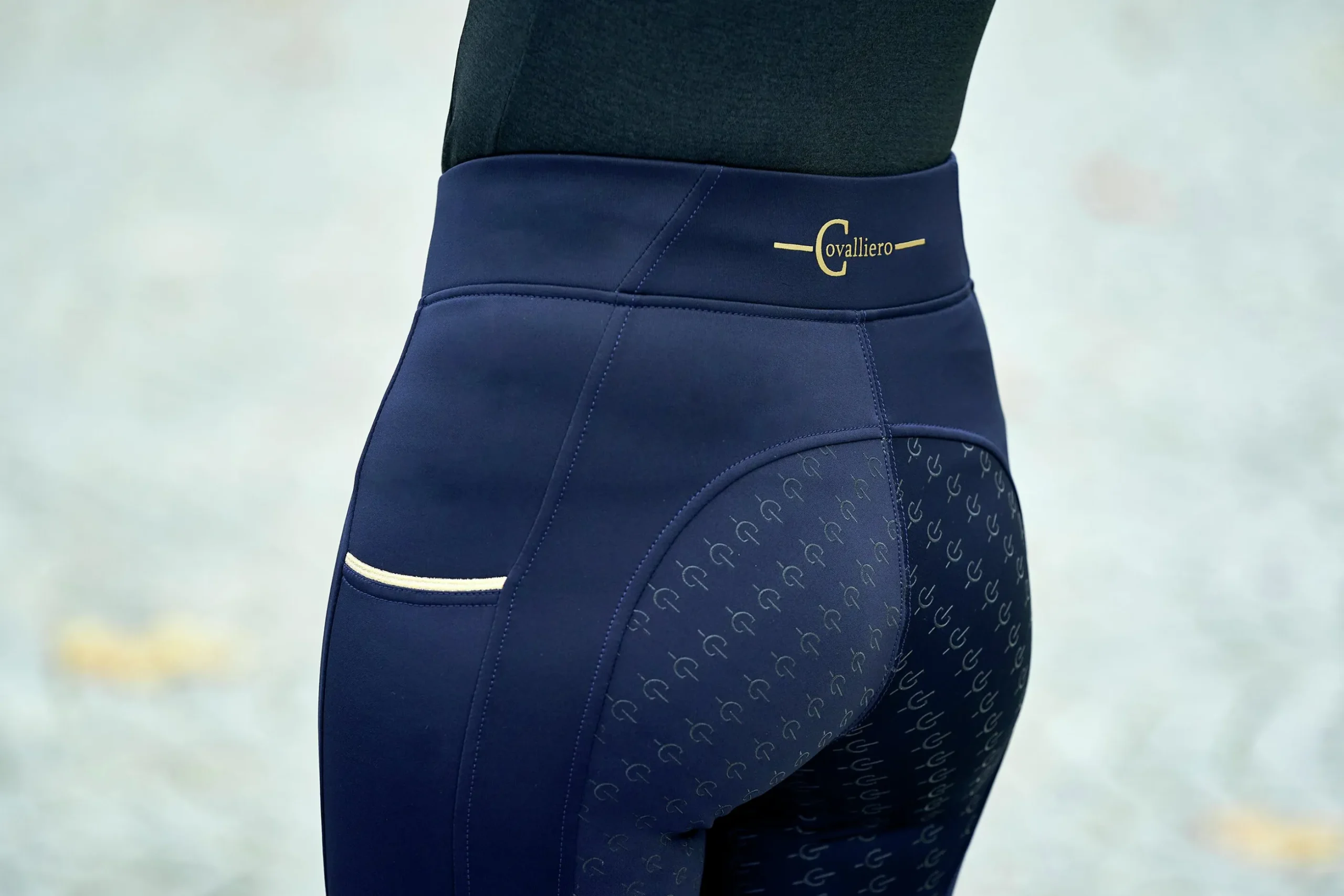 Ridtights Covalliero Helskodd Junior Marin