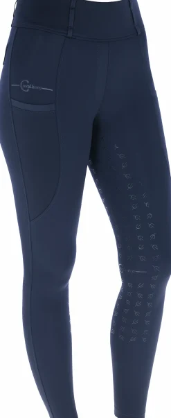 Ridtights Covalliero Hög midja Helskodd Navy