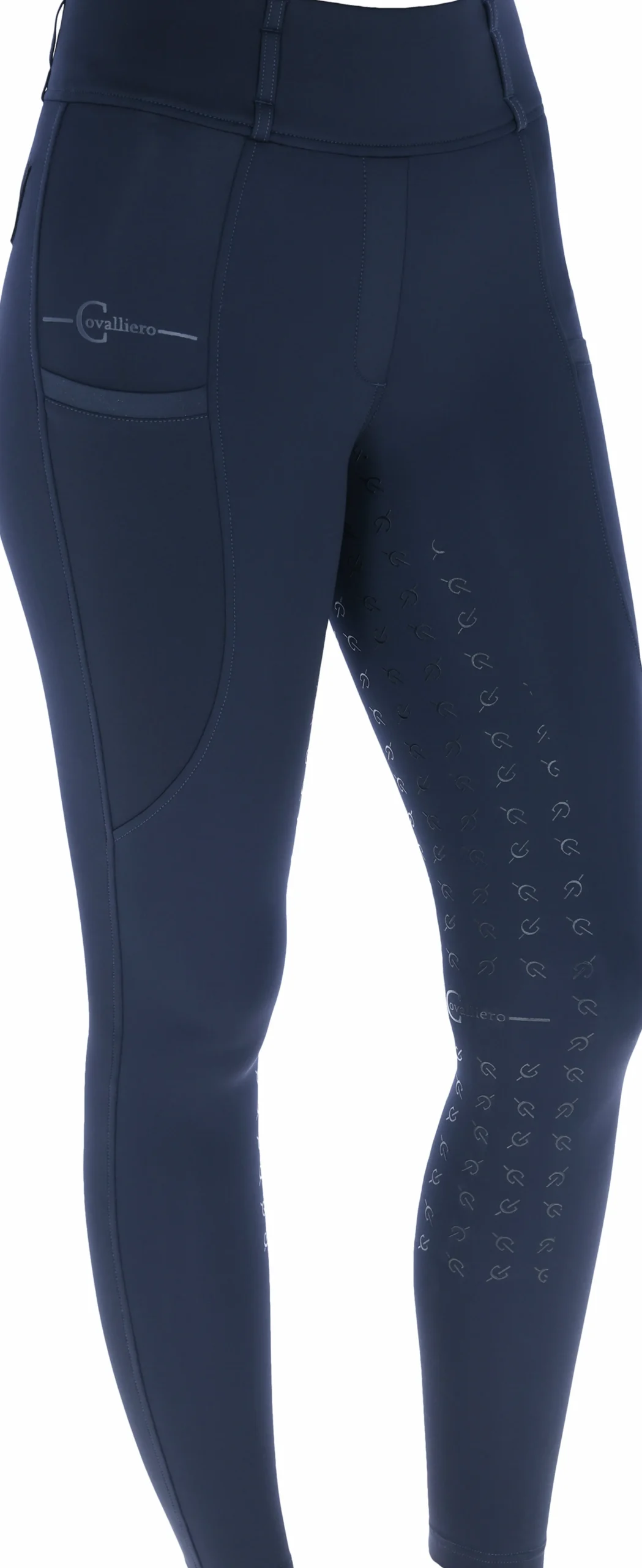 Ridtights Covalliero Hög midja Helskodd Navy