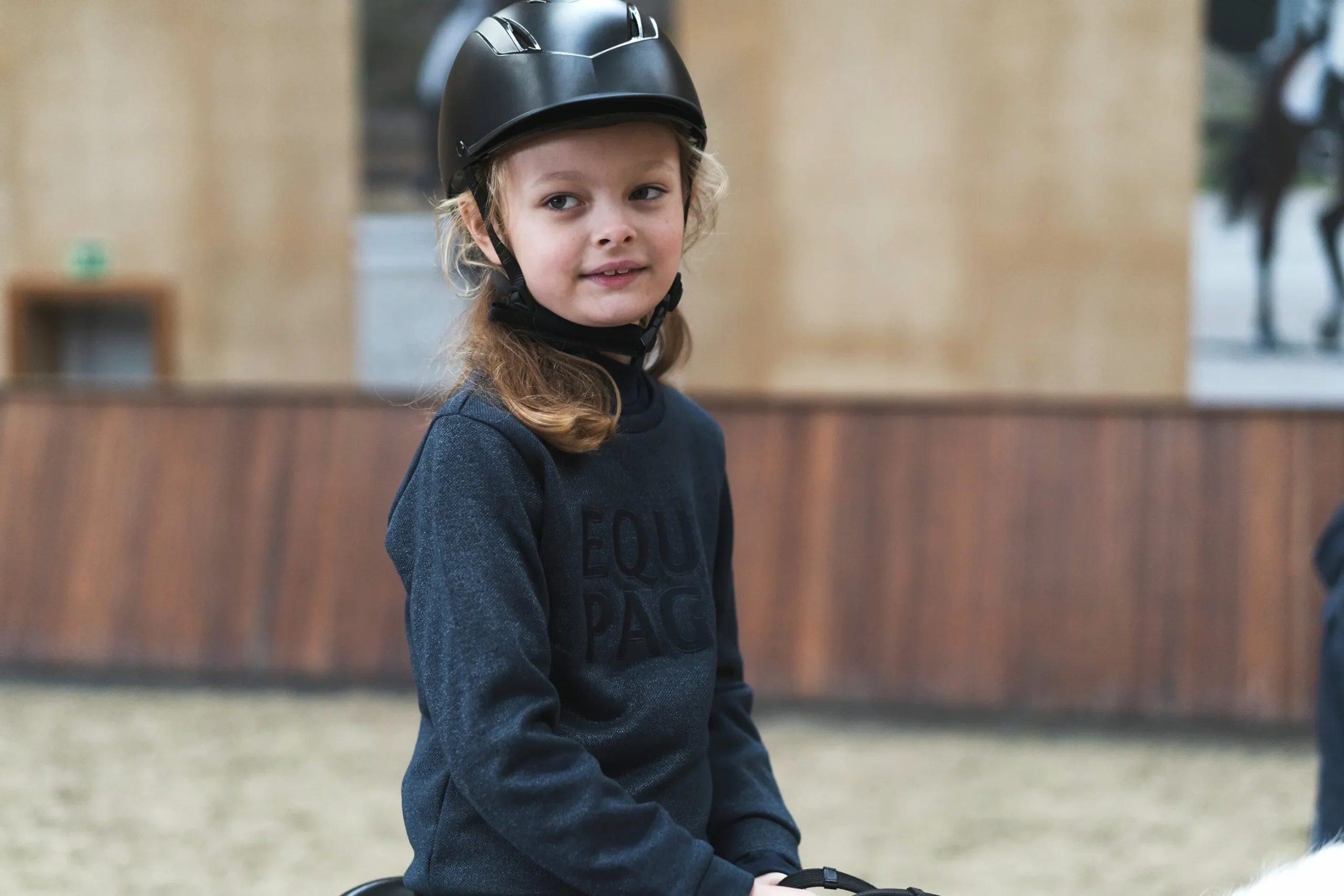 Ridtröja Equipage Veela JR Navy