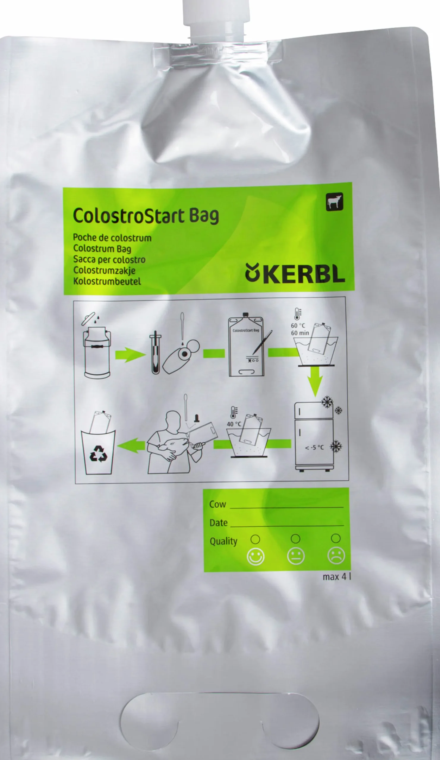 Råmjölkspåsar Kerbl Refill 5-p