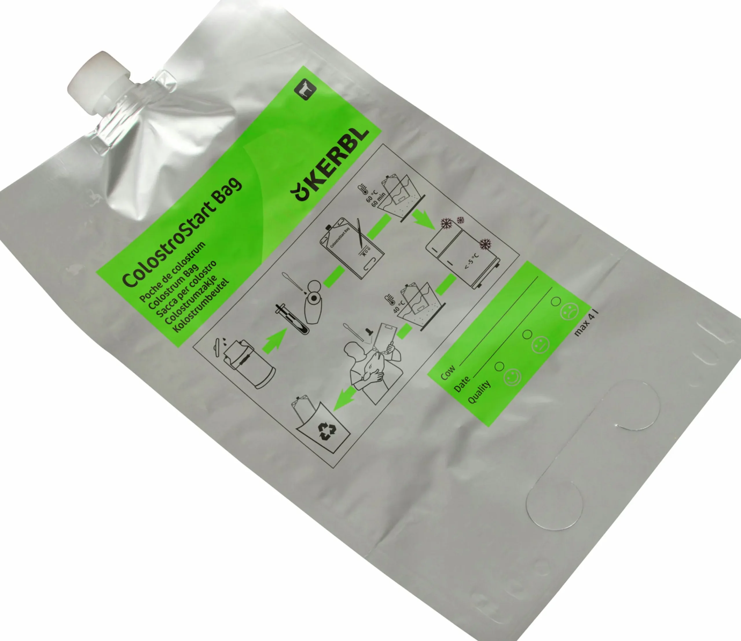 Råmjölkspåsar Kerbl Refill 5-p