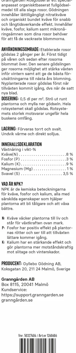 Rosgödsel Granngården 900g