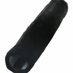 Sadelgjordstunnel Medilamb Fårskinn Svart 80cm