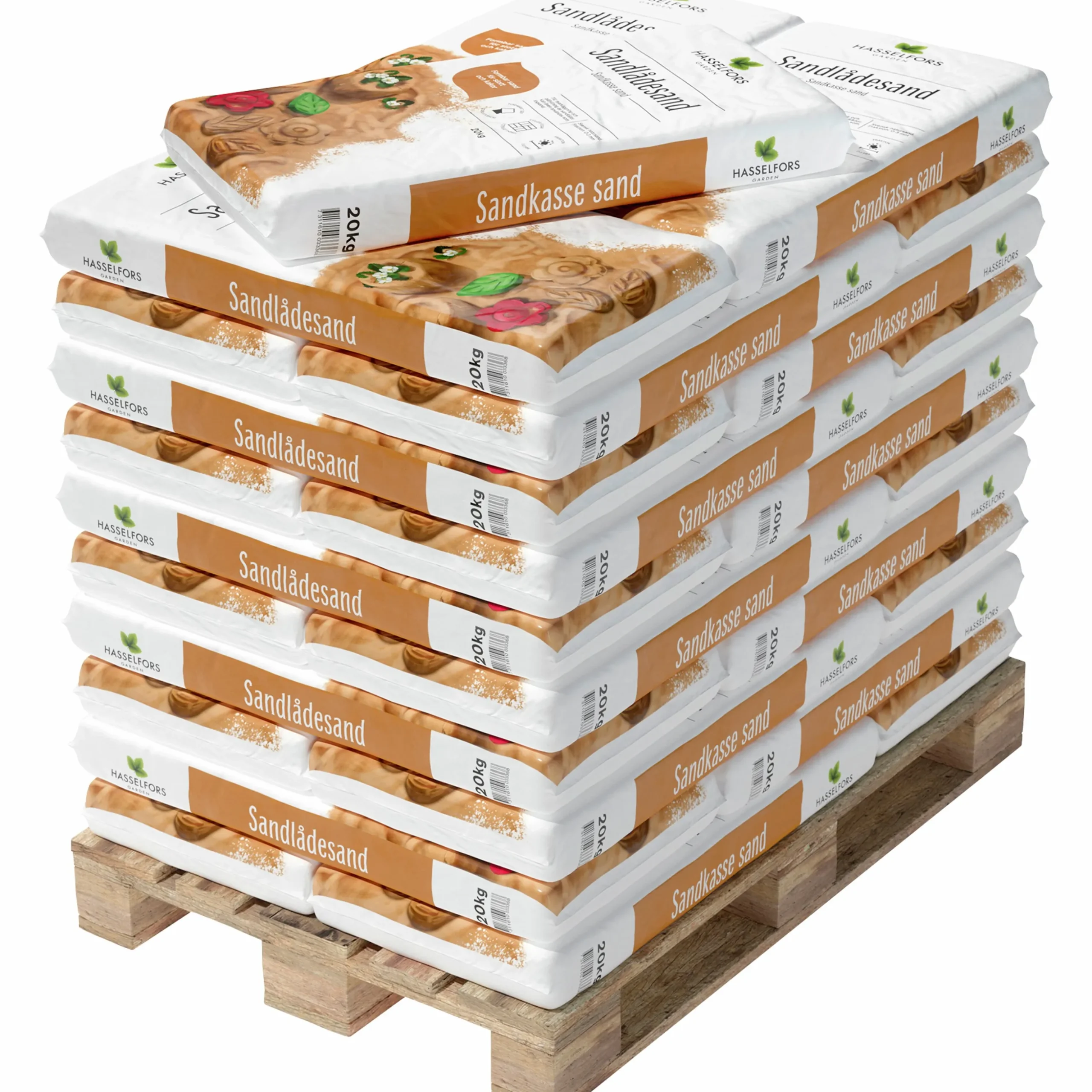 Sandlådesand Hasselfors Helpall 42x20kg