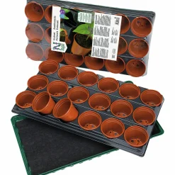 Set Nelson Garden 18st 9cm krukor m.bevattningsmatta 56x31cm