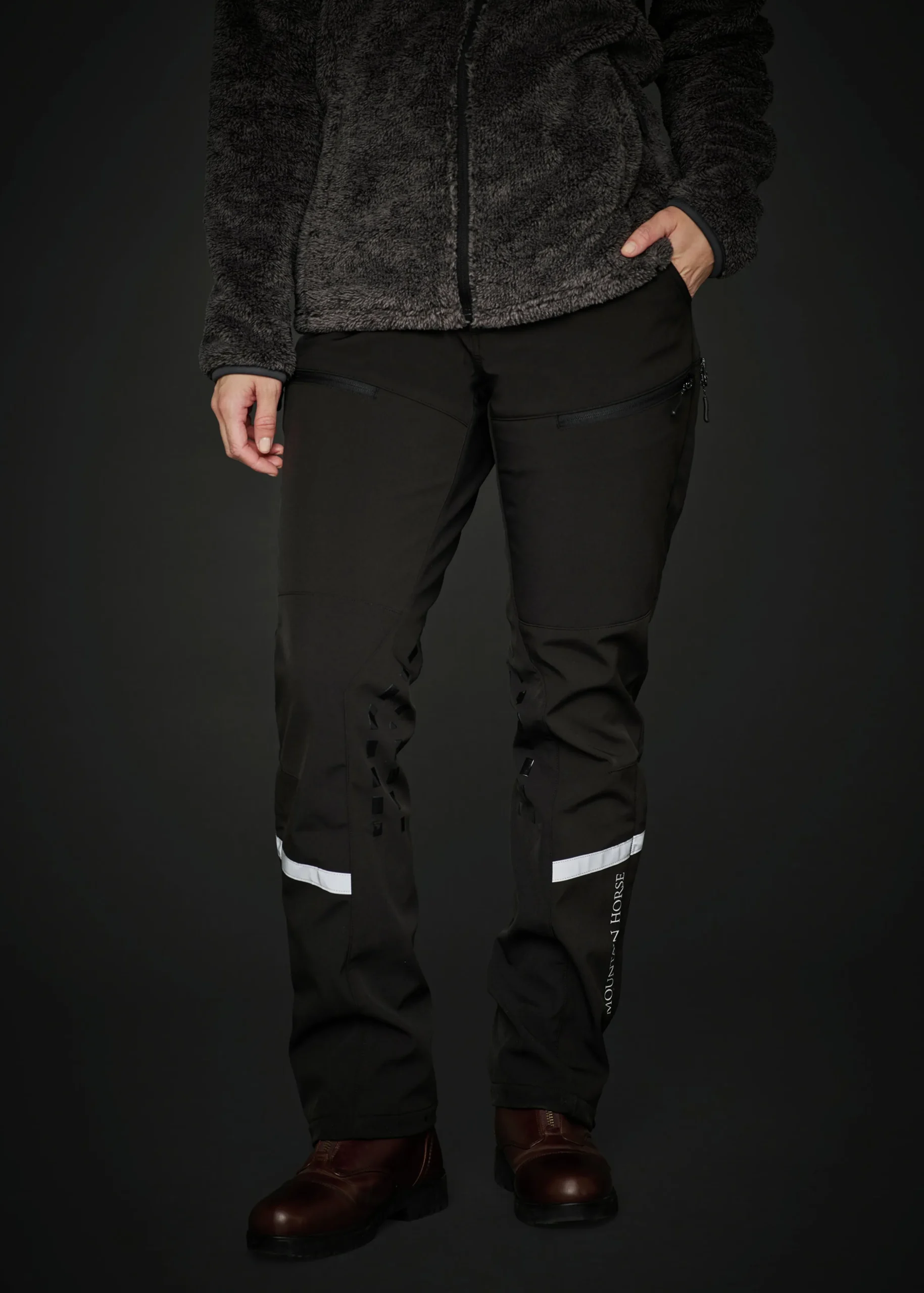 Skalbyxa Mountain Horse Artax Softshell Svart