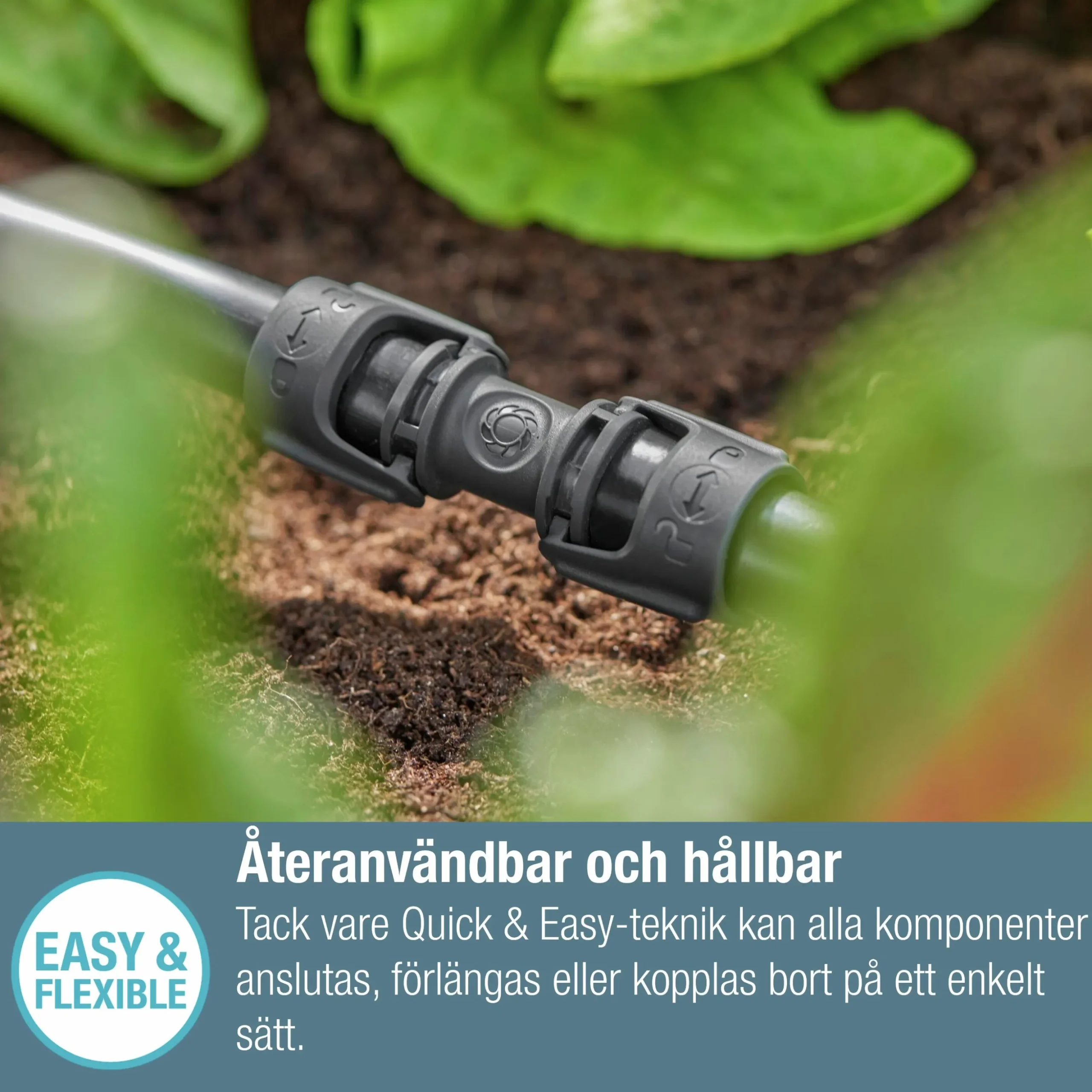 Skarvkoppling Gardena MicroDrip 1/2" 3-p