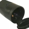 Skarvuttag Amiga PVC med jord och lock svart