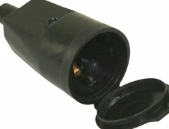 Skarvuttag Amiga PVC med jord och lock svart