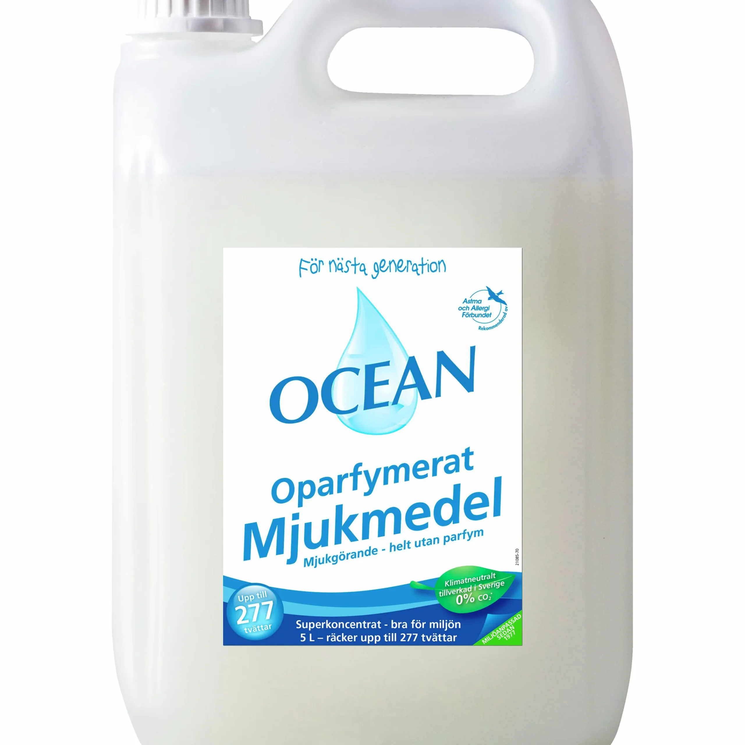 Sköljmedel Ocean Oparfymerad 5L