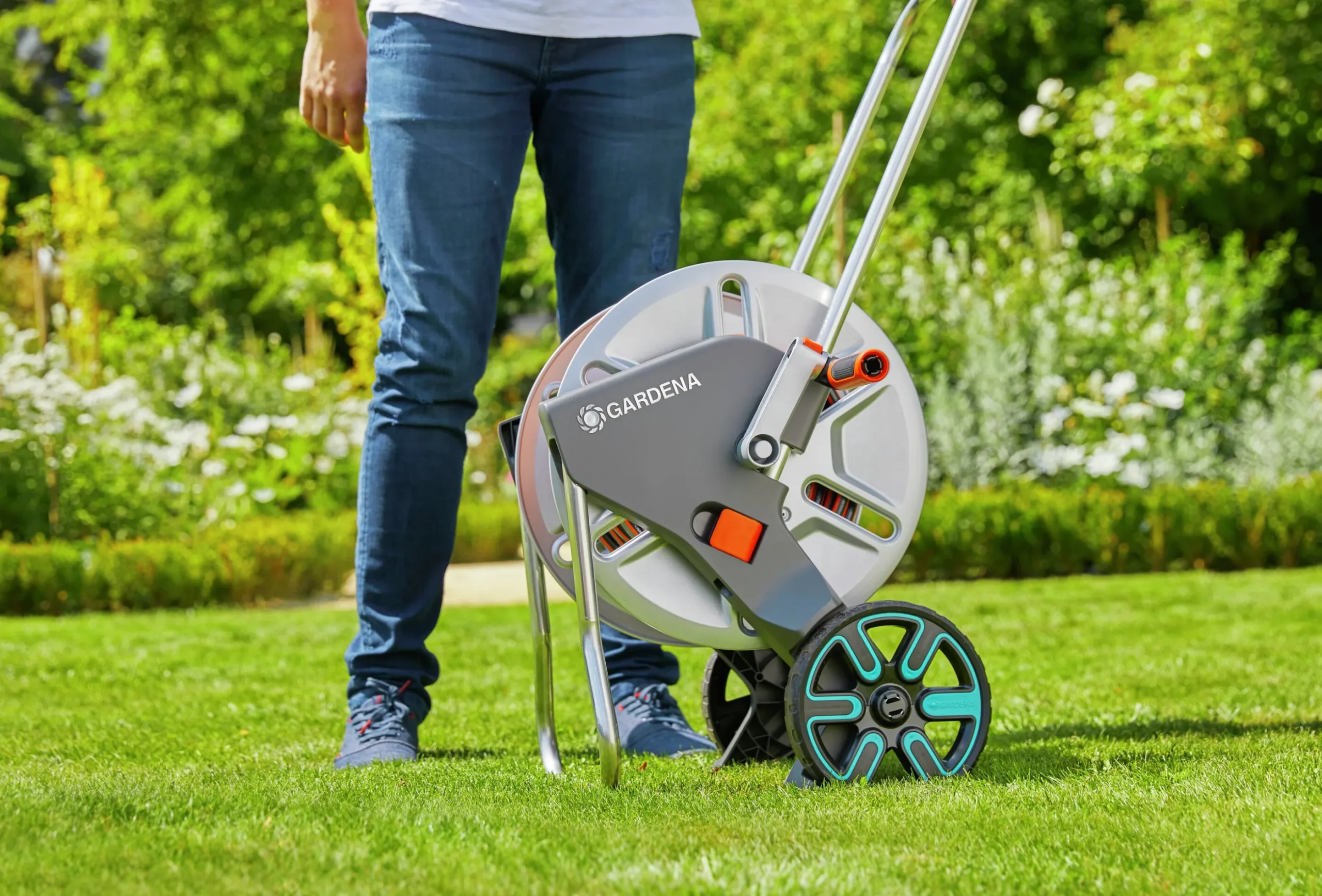 Slangvagn Gardena Cleverroll Metall 50m