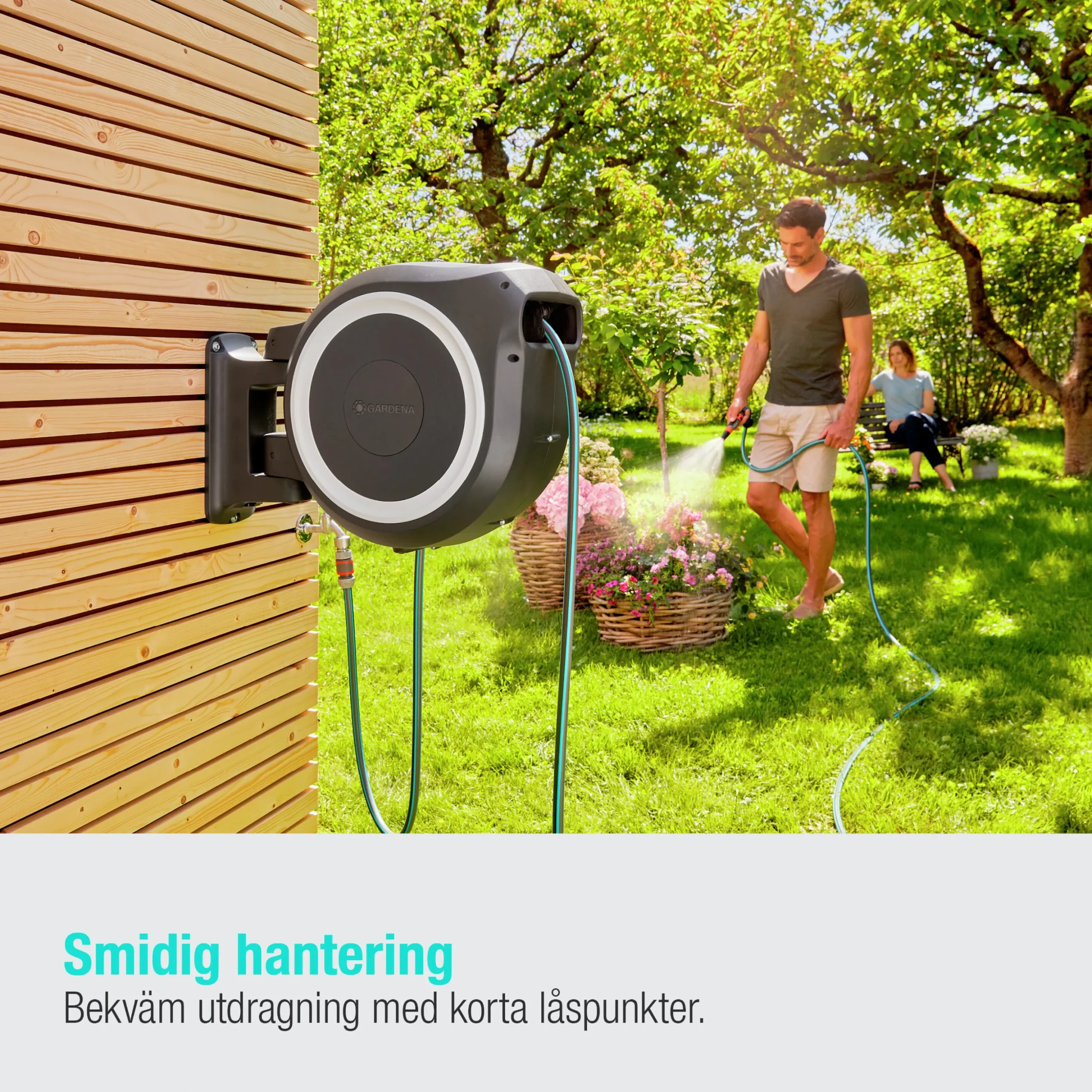 Slangvinda Gardena Väggslangbox RollUp XL 35m