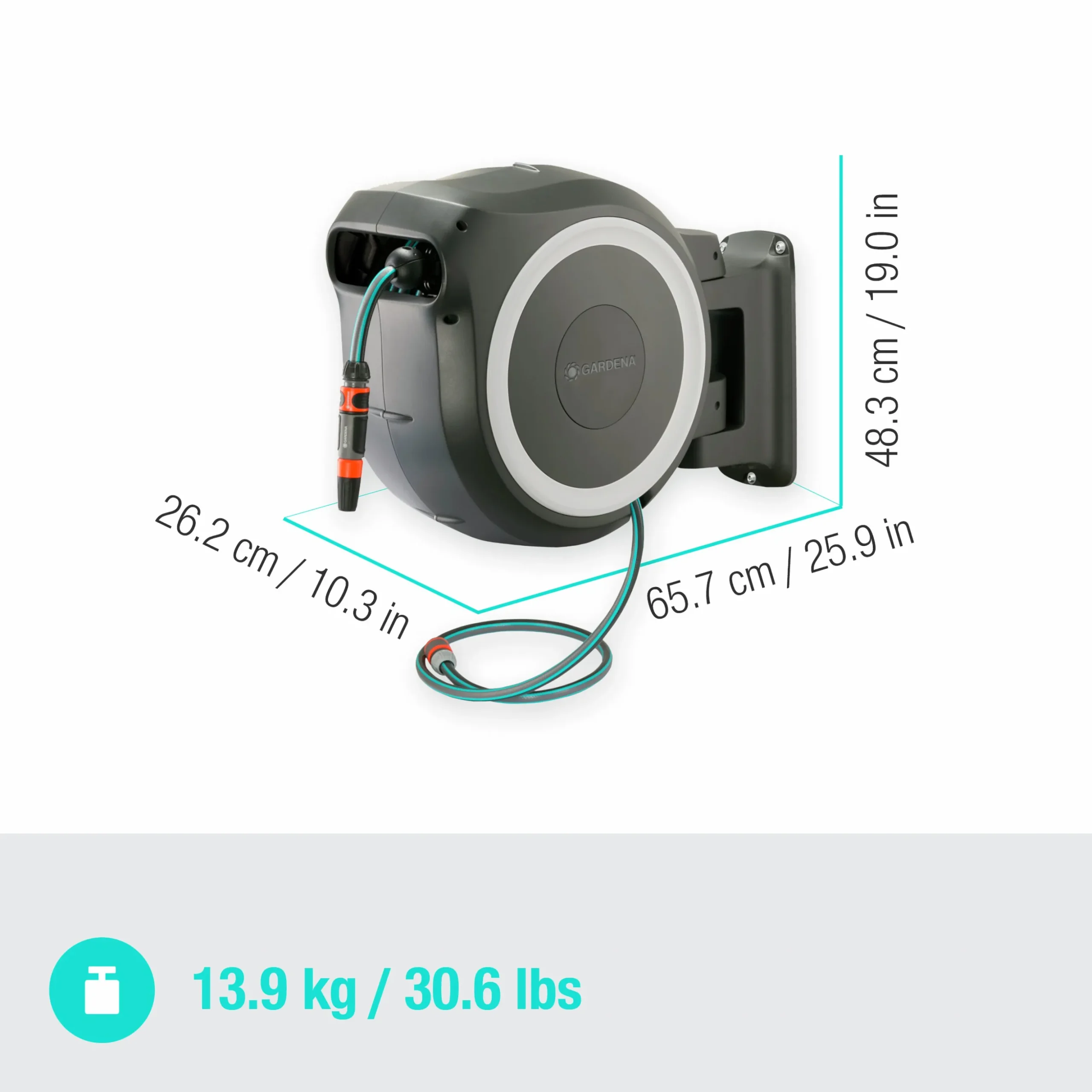 Slangvinda Gardena Väggslangbox RollUp XL 35m