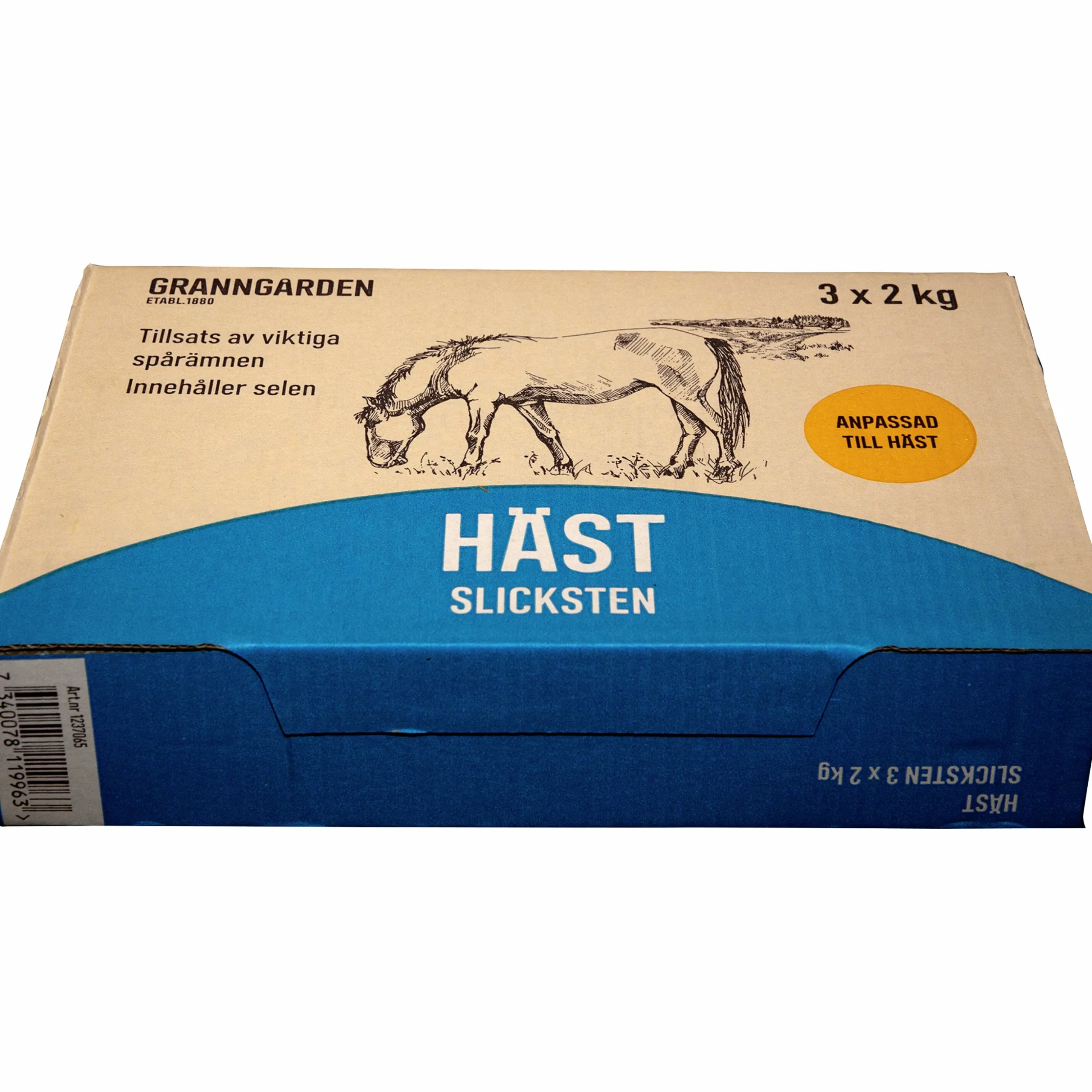 Slicksten Granngården Häst 3x2kg