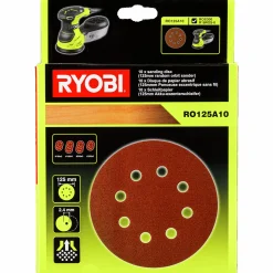 Slippapper Ryobi RO125A10 Excenterslip 10-p