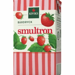 Smultrondryck Kiviks Musteri Med sugrör 25cl