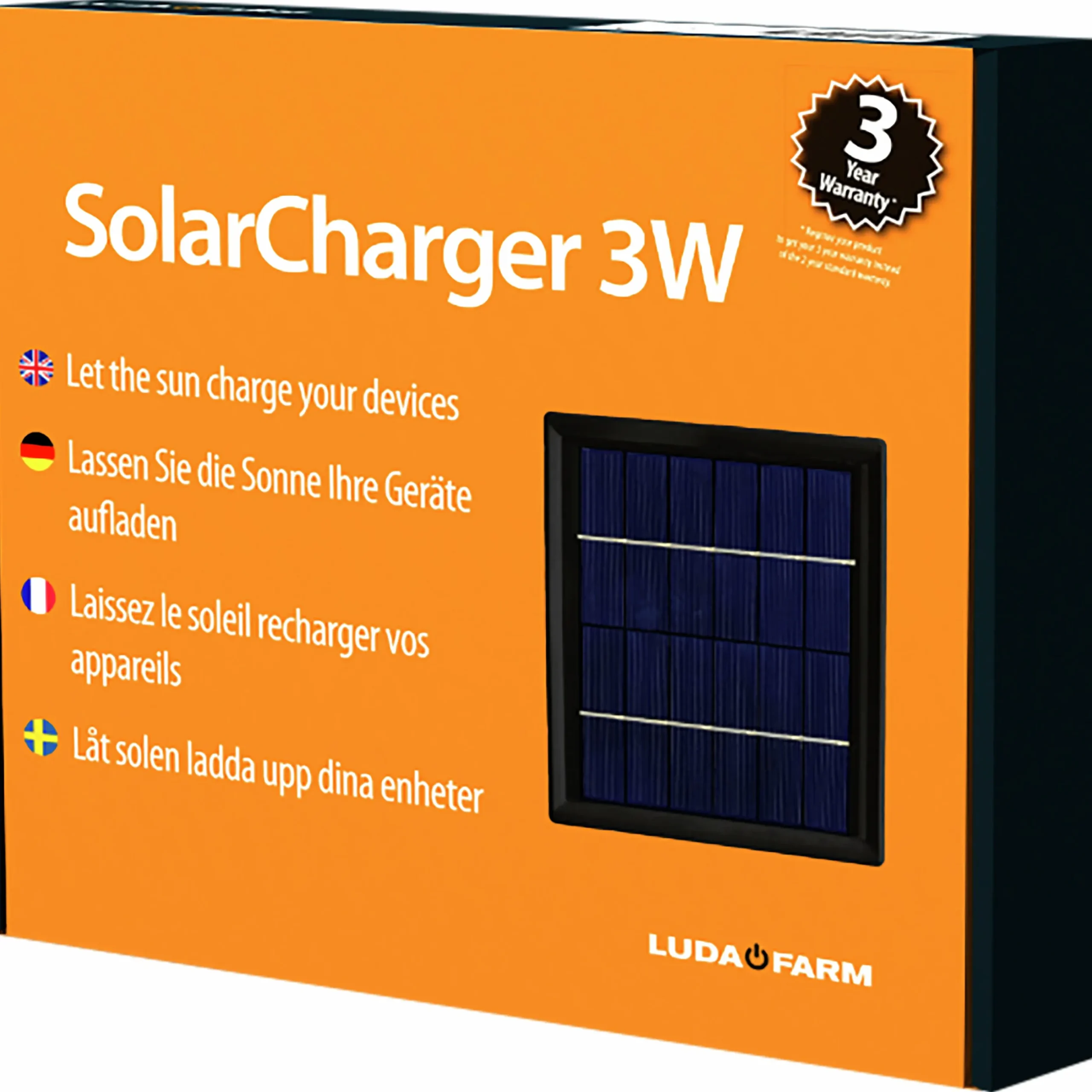Solcellspanel Luda.Farm Fence Alarm 3W