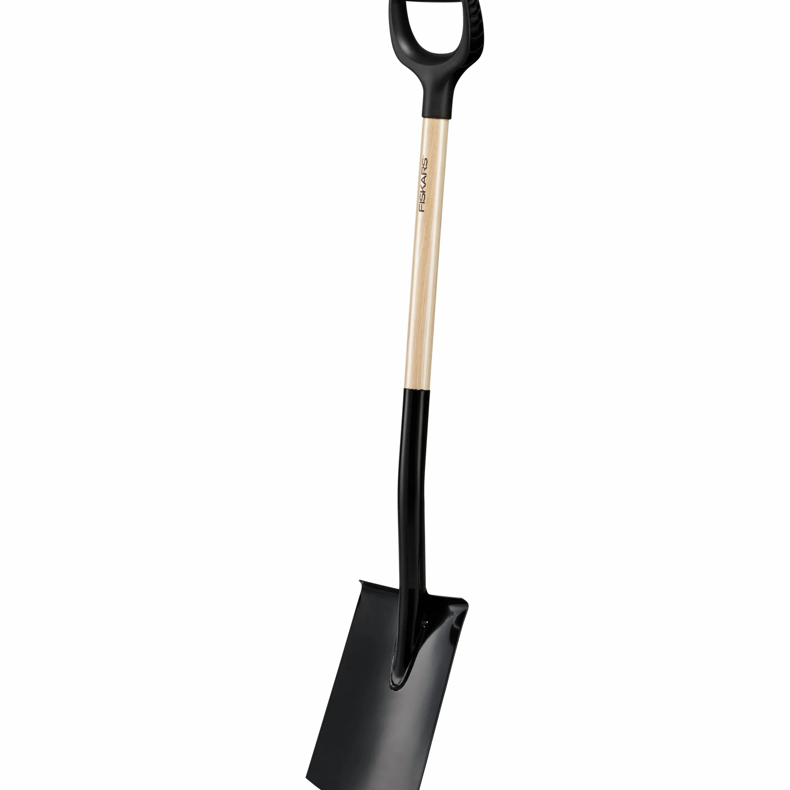 Spade Fiskars Prima Halvrund Trä