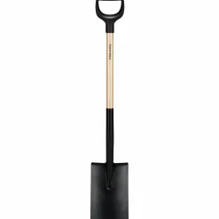 Spade Fiskars Solid Halvrund Stål/trä