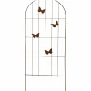 Spaljé Nyby Bruk Bågformad med fjärilar 50x136cm Rostig