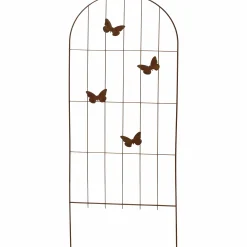 Spaljé Nyby Bruk Bågformad med fjärilar 50x136cm Rostig