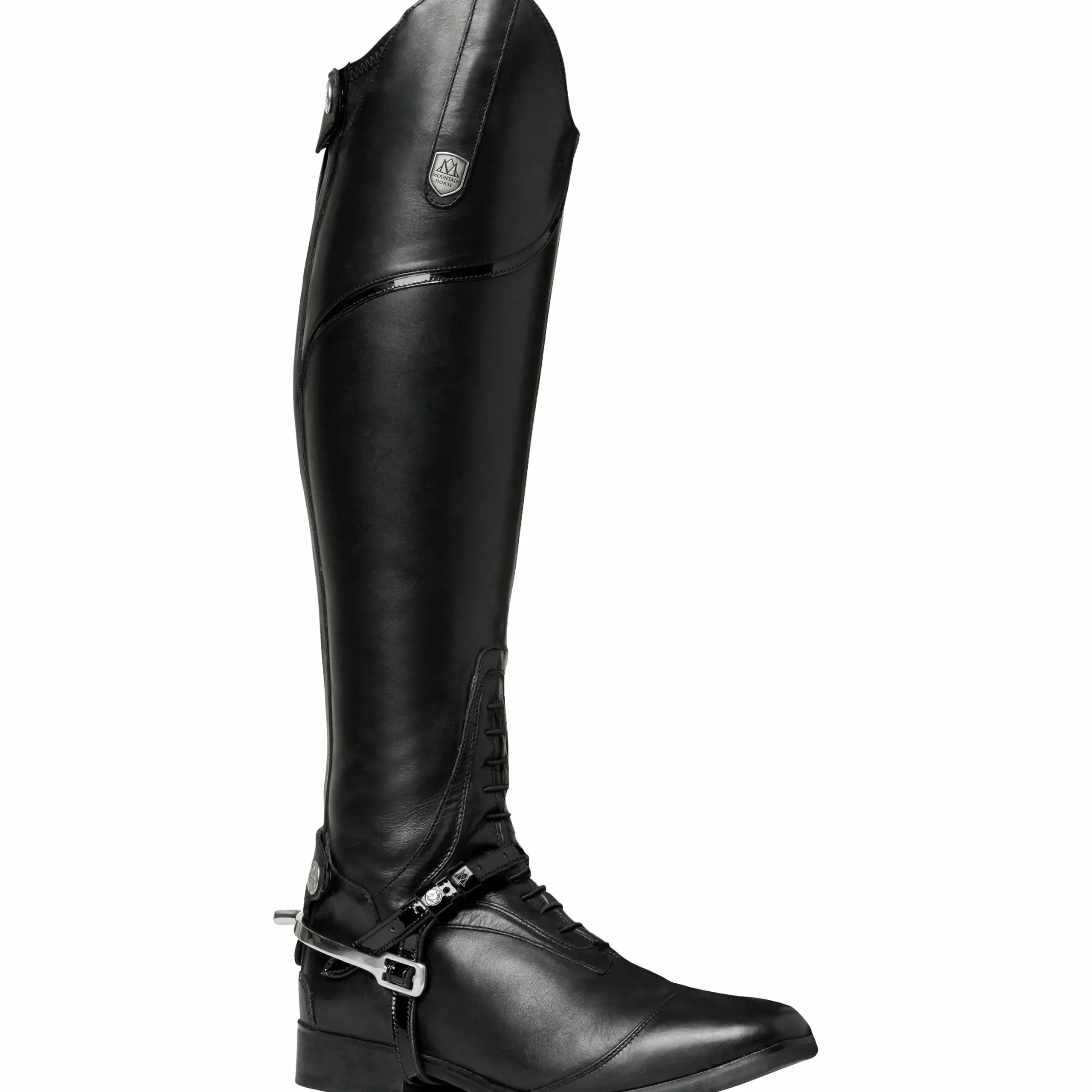 Sporrem Mountain Horse Lack Svart 45cm