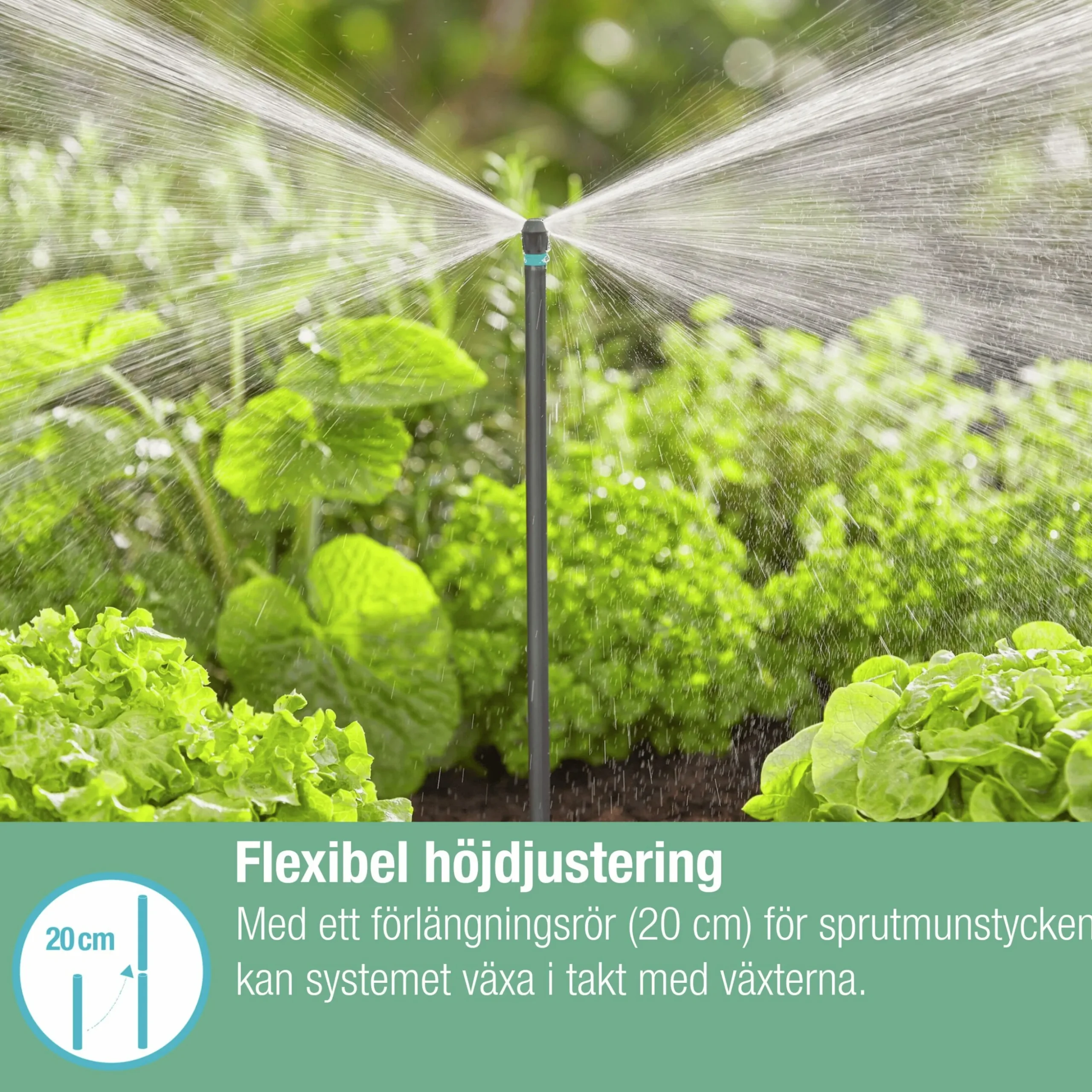 Sprinkler Gardena MicroDrip System 2 riktningar 5-p