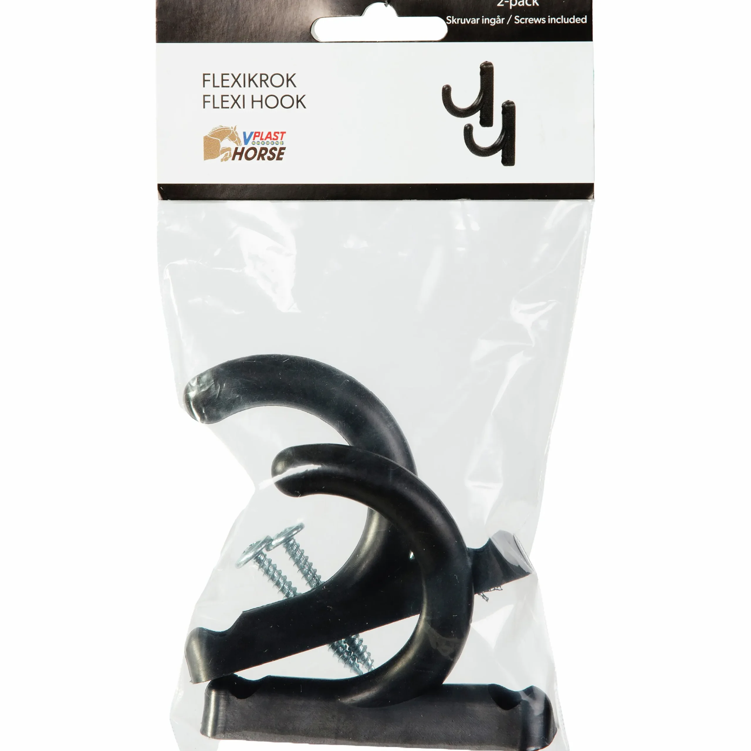 Stallkrok V-Plast Flexi 2-p